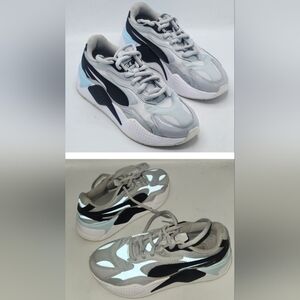 Puma RS-X3 Pure Reflective 37332502 Womens Gray Mesh Lifestyle Sneakers Size 7.5